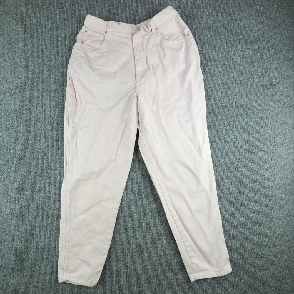 Stefano‎ International Jeans Womens 20 Pink High Rise Relaxed Tapered Denim